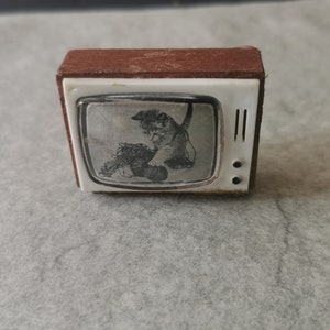 Lundby original retro TV. Lundby dollhouse furnitures. Combined shipping worldwide.