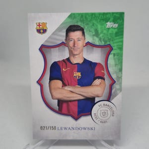 LEWANDOWSKI /150ex, Topps FC Barcelona 125 aniversario 2024. Tarjeta de fútbol. Envío combinado.