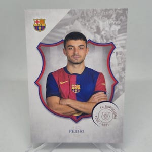 Tarjeta de fútbol PEDRI Topps FC Barcelona 125.º aniversario 2024. Envío combinado.