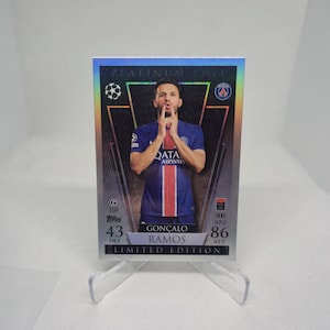 Goncalo Ramos « Platinum Pull Edition », nouveau Topps Match Attax 2024/2025. Paris Saint-Germain. Carte de football. Expédition combinée. Lisez les informations.
