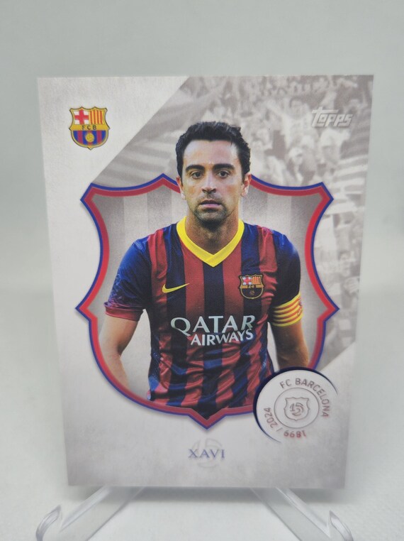 シャビ Topps FCバルセロナ 125周年記念 2024年。サッカーカード。同梱