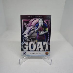 Lionel Messi "The GOAT" , Topps Match Attax 2024/2025. Barcelona. Soccer card. Combined shipping. Read info. Rare!