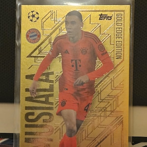 Jamal Musiala « Gold Edge Edition », nouveau Topps Match Attax 2024/2025. Carte de football. Carte à collectionner. Expédition combinée. Lisez les informations.