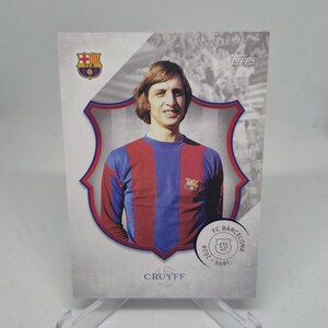 CRUYFF Topps fc Barcelona 125e verjaardag 2024. Voetbalkaart. Gecombineerde verzending.