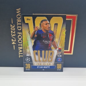 Kylian Mbappè ""100 Club", Topps Match Attax Extra 2024." Sammelkarte. Kombiversand möglich. Info lesen.