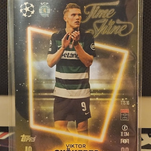 Viktor Gyökeres « Time to Shine », nouveau Topps Match Attax 2024/2025. Carte de football. Carte à collectionner. Expédition combinée. Lisez les informations.