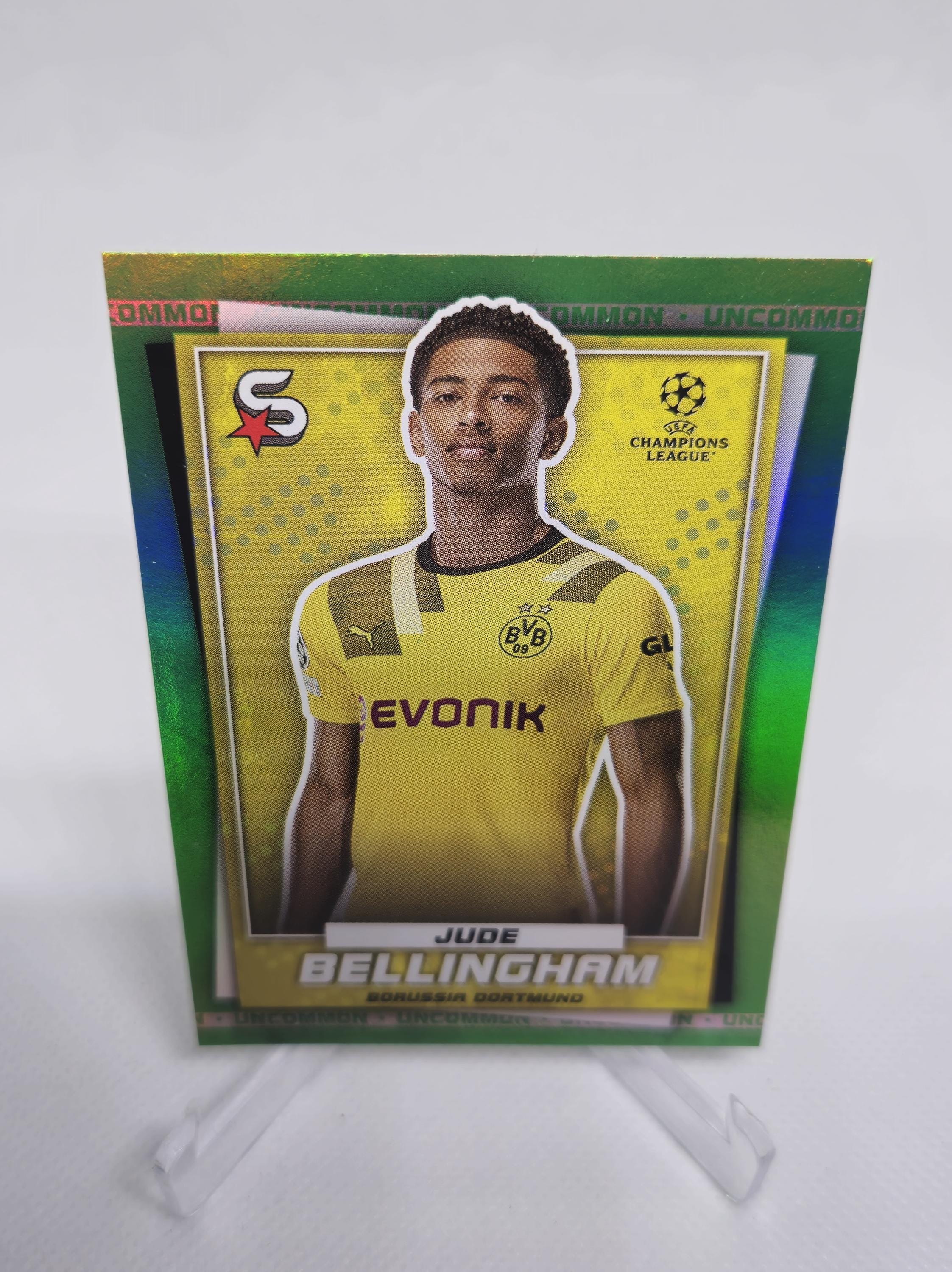 実使用 ジュード・ベリンガム ドルトムント ジュード・ベリンガム Topps UCC スーパースターズ 22/23。ボルシア