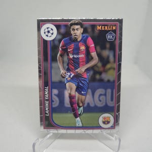 Lamine Yamal Topps RC Collections Merlin 23/24. Barcelone. Carte de football. Carte à collectionner. Expédition combinée. Lisez les informations.
