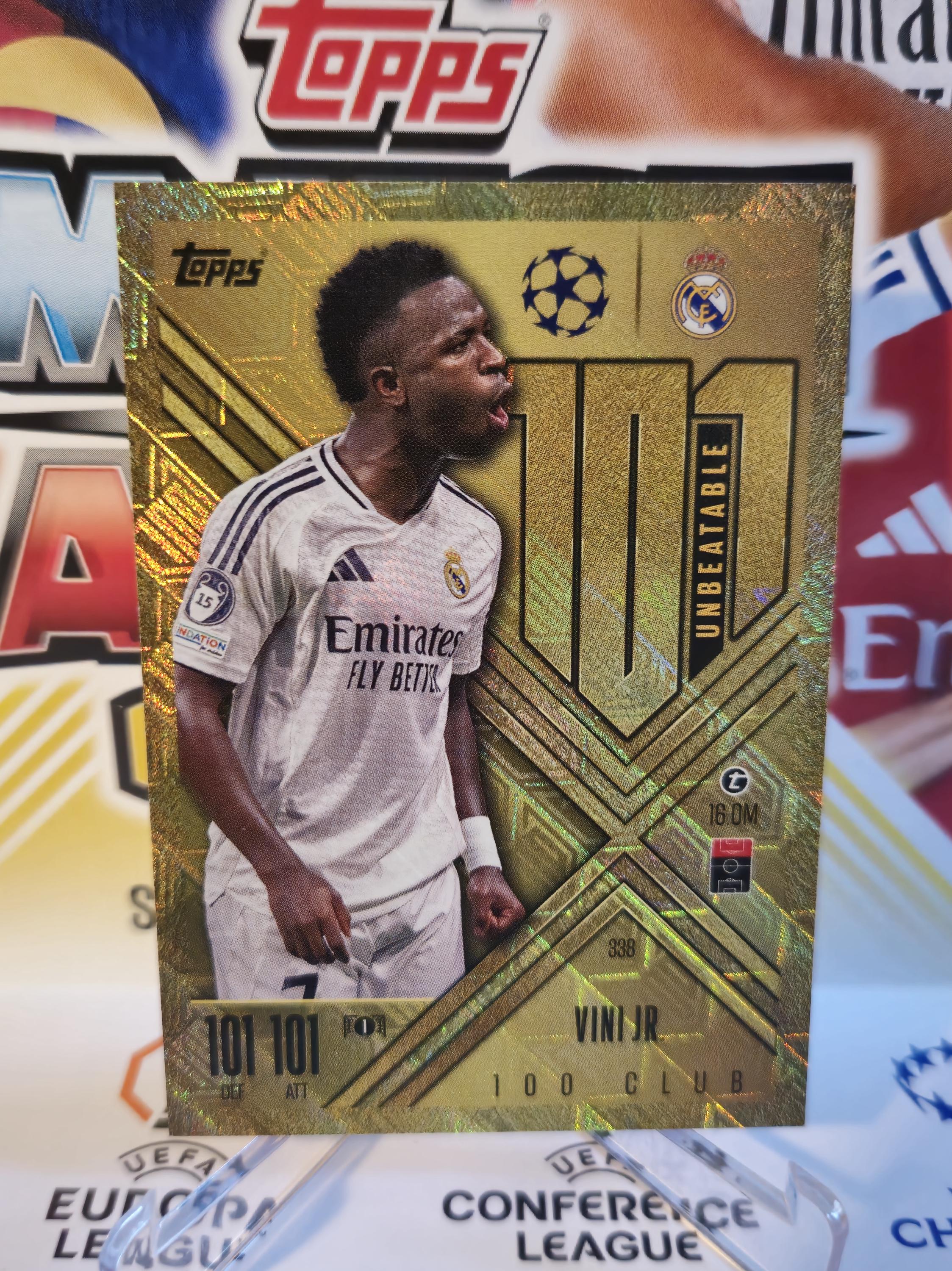 早い者勝ち 一枚100円 Jr.カード Vini Jr.「100 Club」、2024/2025年Topps Match Attax Extraカード