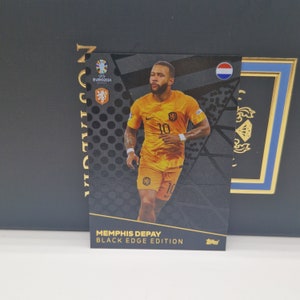 Memphis Depay "Black Edge Edition", Topps Match Attax Euro 2024. Países Bajos. Cromos de fútbol. Cromos coleccionables. Envío combinado. Leer más.