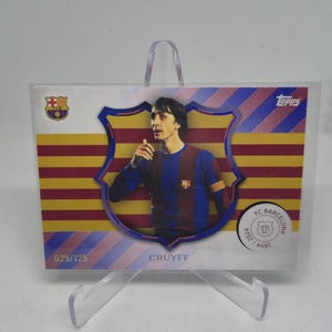CRUYFF "Capitán" /125ex, Topps FC Barcelona 125.º aniversario 2024. Tarjeta de fútbol. Envío combinado.