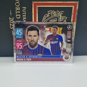 Lionel Messi &quot;Master & Apprentice&quot; Topps Match Attax 2022/2023. Soccer card. Trading card. Combined shipping. Leo Messi