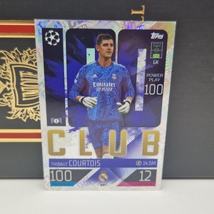 Thibaut Courtois "100 Club", Topps Match Attax Soccer 2022/23. Cromos de fútbol. Cromos coleccionables. Envío combinado.