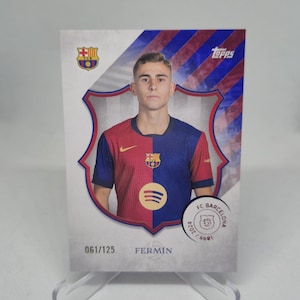 Fermin /125ex, Topps fc Barcelona 125e verjaardag 2024. Voetbalkaart. Gecombineerde verzending.