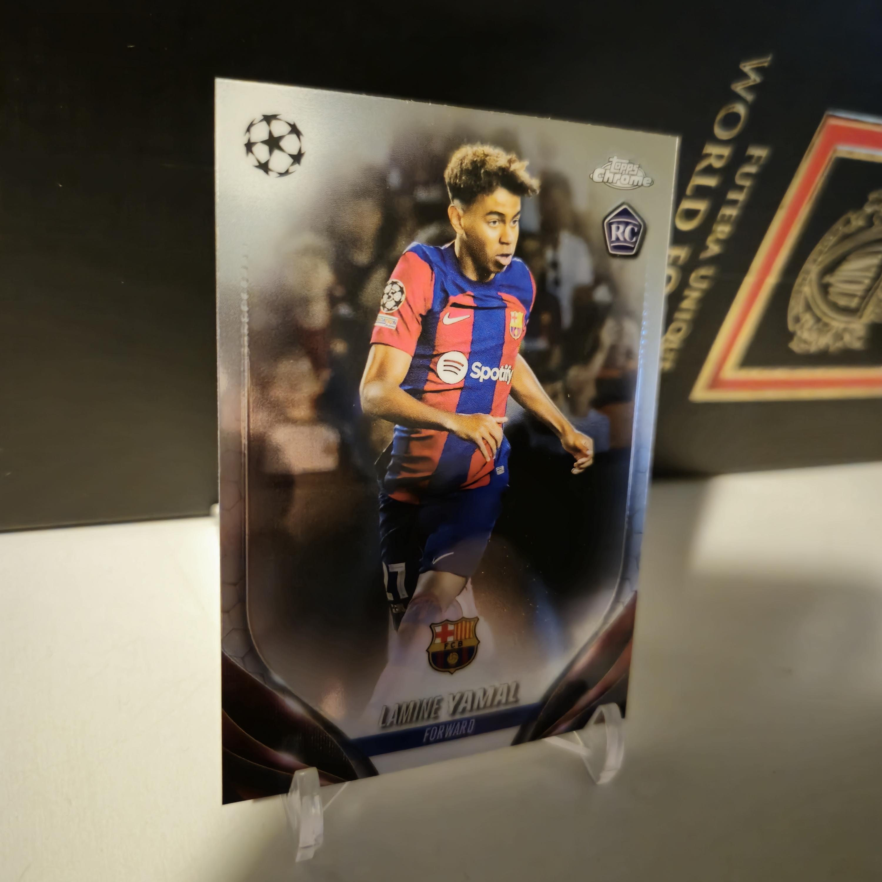 Lamine Yamal RC Topps Chrome Uefa 23/24。バルセロナ。サッカー
