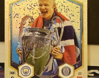 Erling Haaland „Trophy Triumph“, New Topps Match Attax 2024/2025. Fußball Karte. Sammelkarte. Kombiversand möglich. Info lesen.