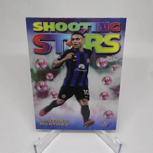 Topps Lautaro Martinez "Étoiles filantes" chromé 23/24. Carte de football. Carte à collectionner. Expédition combinée. Lisez les informations.