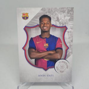 Tarjeta de fútbol de ANSU FATI Topps FC Barcelona 125.º aniversario 2024. Envío combinado.