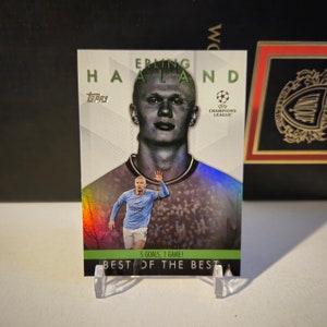 Erling Haaland « Best of the Best » Topps Uefa Club Compétition 2024. Carte de football. Carte à collectionner. Expédition combinée. Lisez les informations.