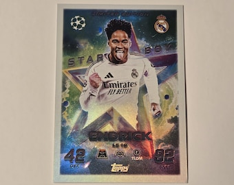 Endrick « Starboy Limited » Topps Match Attax 25/26. Carte à collectionner. Carte de football. Expédition combinée. Real Madrid