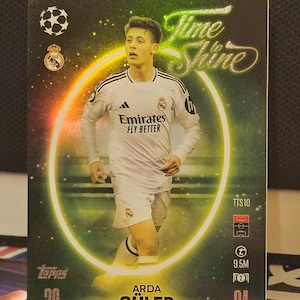 Arda Guler "Time to Shine", nouveau Topps Match Attax 2024/2025. Carte de football. Carte à collectionner. Expédition combinée. Lisez les informations.