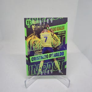 Cristiano Ronaldo « Impact Hero » Panini haut de gamme 24/25. Al Nassr. Carte de football. Carte à collectionner. Expédition combinée. Lisez les informations.