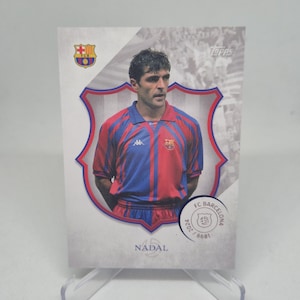 Tarjeta de fútbol NADAL Topps FC Barcelona 125.º aniversario 2024. Envío combinado.