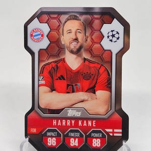 Harry Kane "Chrome Pro Elite Shield", nouveau Topps Match Attax 2024/2025. Carte de football. Carte à collectionner. Expédition combinée. Lisez les informations.