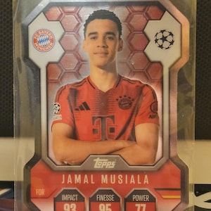 Jamal Musiala « Chrome Pro Elite Shield », nouveau Topps Match Attax 2024/2025. Carte de football. Carte à collectionner. Expédition combinée. Lisez les informations.