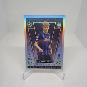 Charles de Ketelaere « Platinum Pull Edition », nouveau Topps Match Attax 2024/2025. Atalante. Carte de football. Expédition combinée. Lisez les informations.