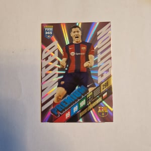 Robert Lewandowski "Limited Premium" Adrenalyn XL Soccer 2024. Cromos de fútbol. Cromos coleccionables. Envío combinado.