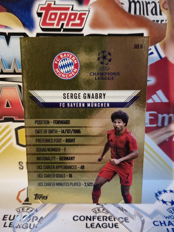 その他 topps chrome red serge gnabry /10 Serge Gnabry Soccer Cards