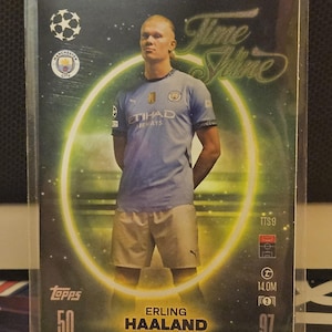 Erling Haaland « Time to Shine », nouvelle catégorie Topps Match 2024/2025. Carte de football. Carte à collectionner. Expédition combinée. Lisez les informations.