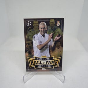Zinedine Zidane "Hall of Fame", nouveau match Topps, compétition 2024/2025. Real Madrid. Carte de football. Expédition combinée. Lisez les informations.