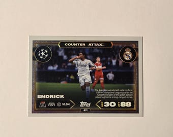 Topps « Counter Attax » Endrick Match Attax 25/26. Carte à collectionner. Carte de football. Expédition combinée. Real Madrid