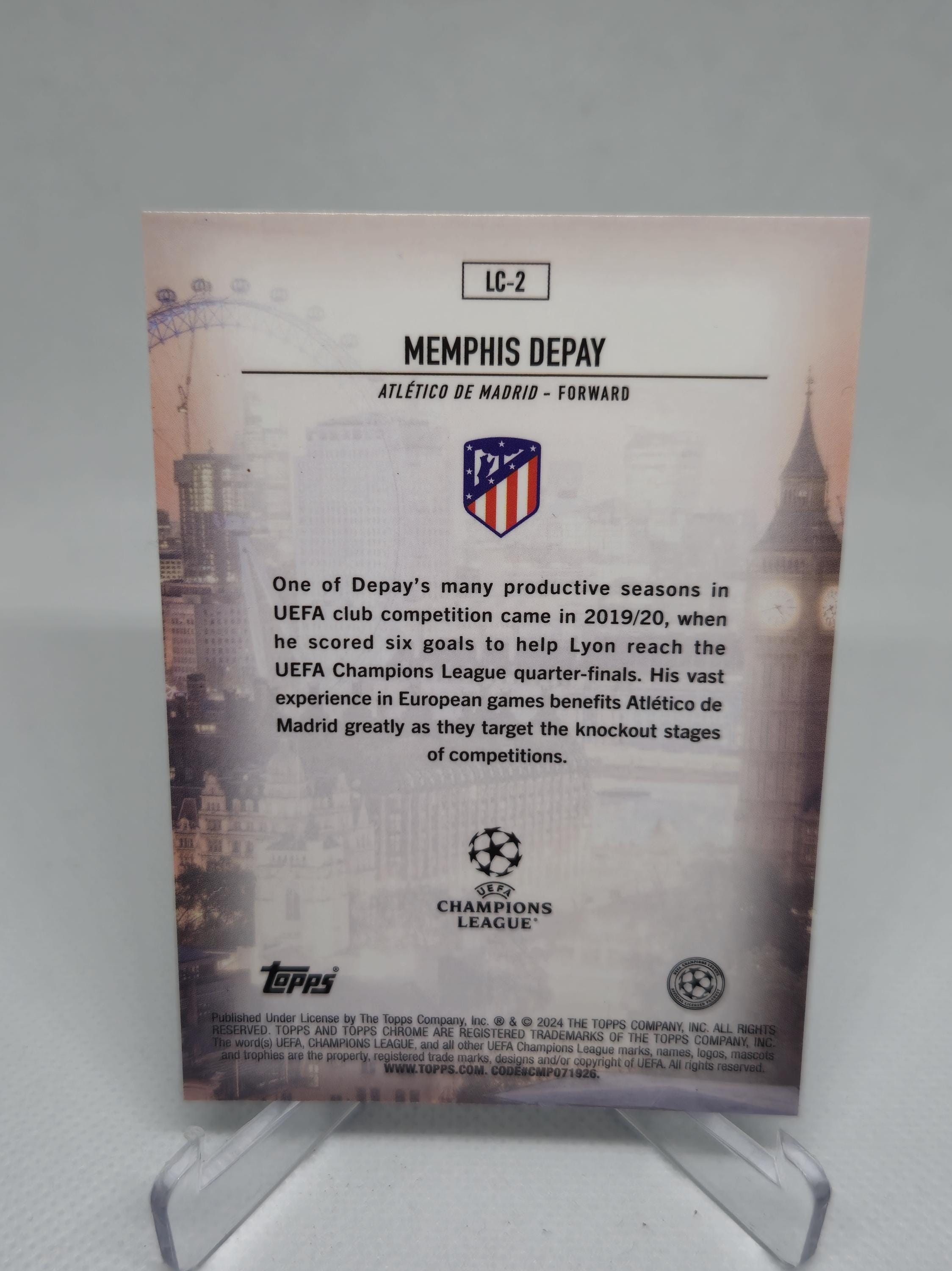 Lyon Memphis Depay Boutique Topps Memphis Depay 