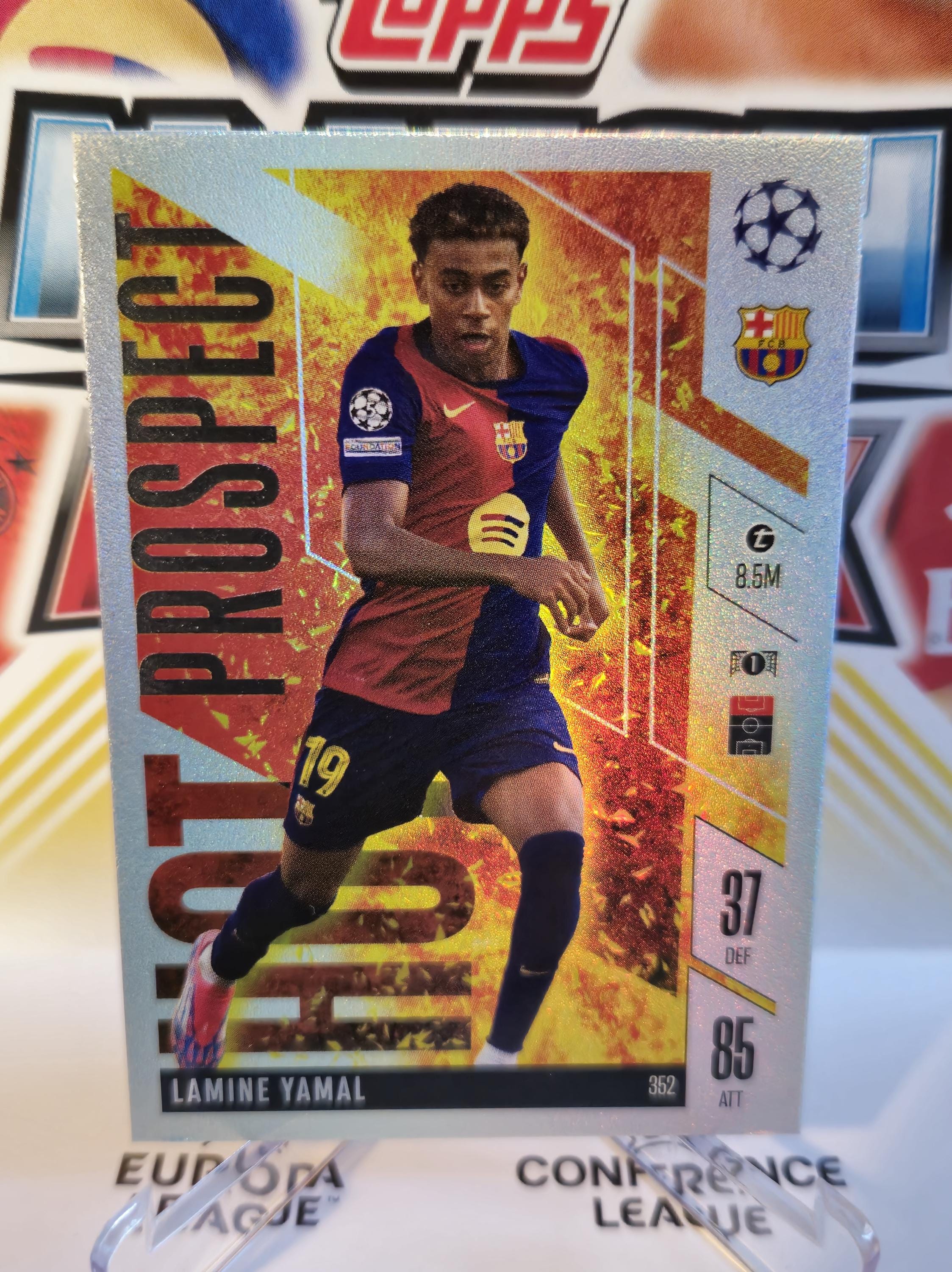 ラミン・ヤマル「注目の選手」、2024/2025年Topps Match Attax Extraの