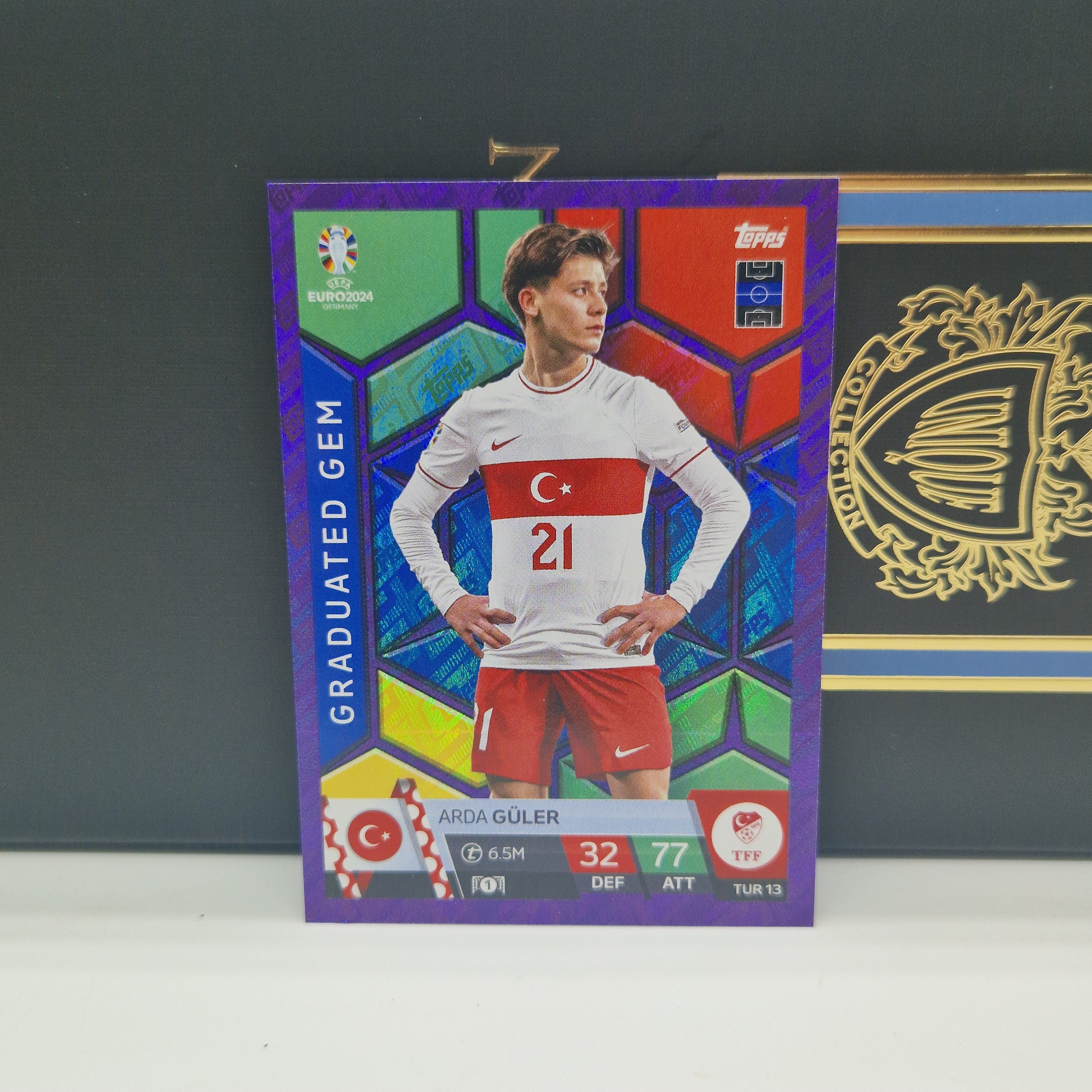 CARD TOPPS MATCH ATTAX EURO 2024 GRADUATED GEM ROOKIE ARDA GULER TURQUIE # TUR13