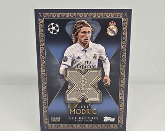 Luka Modric UCL DECADES RELIC Topps Match Attax Extra 25/26. Ruilkaart. Voetbalkaart. Gecombineerde verzending. Real Madrid