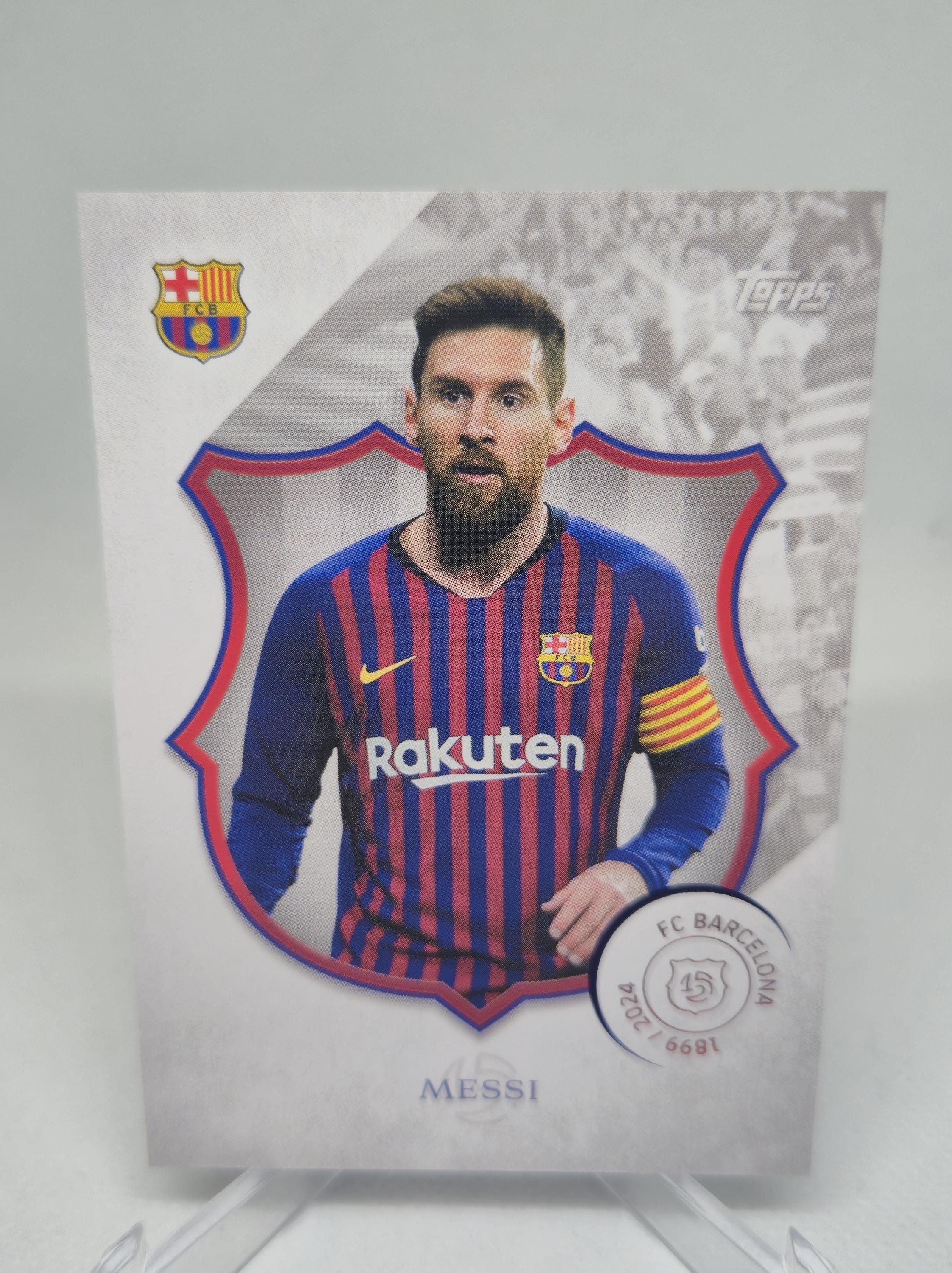 メッシ Topps FCバルセロナ 125周年記念 2024。サッカーカード。同梱