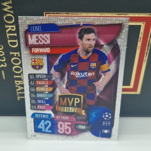 Lionel Messi &quot;MVP&quot; Topps Match Attax 2020. Soccer card. Trading card. Combined shipping. Leo Messi