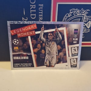 RONALDINHO "Legendary Moment", Topps Match Attax Soccer 2024. Soccer card. Trading card. Combined shipping.