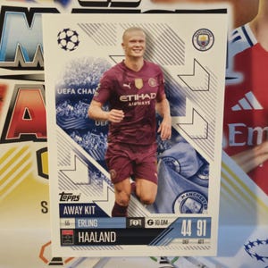 Erling Haaland, nouveau Topps Match Attax extra 2024/2025. Carte de football. Carte à collectionner. Expédition combinée. Lisez les informations.