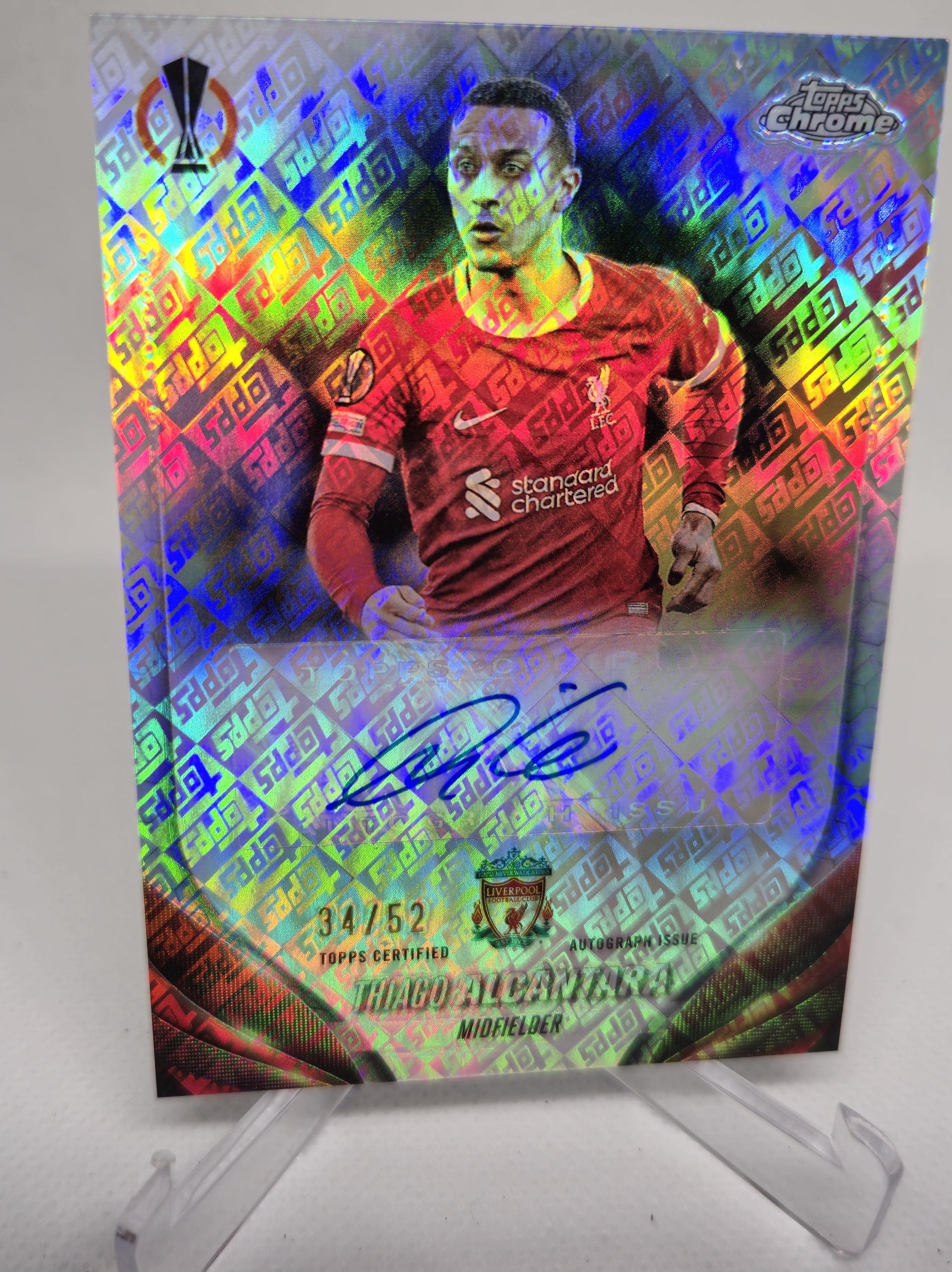 チアゴ・アルカンタラ 直筆サイン 34/52ex! Topps Chrome 23/24