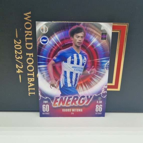 三笘薫「エナジー」、Topps Match Attax Extra 2024。サッカー