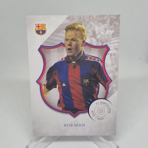 Tarjeta de Ronald Koeman, Topps FC Barcelona 125.º aniversario 2024. Envío combinado.