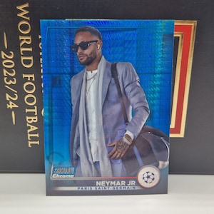Neymar JR &quot;Blue&quot;, Stadium Club Chrome 2022. Soccer card. Trading card. Combined shipping.