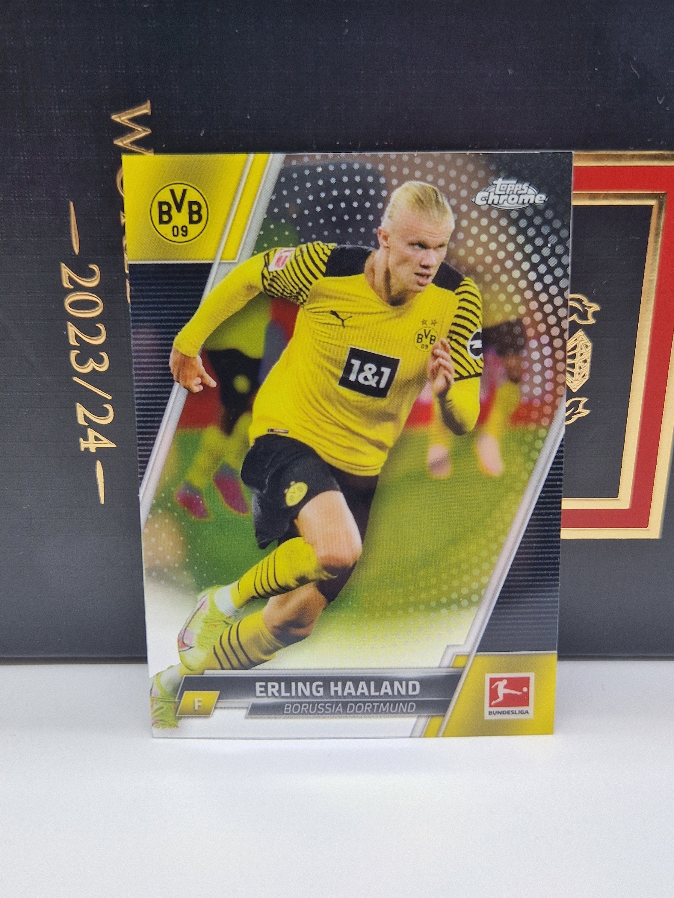 Erling Haaland, Topps Chrome Bundesliga 2021/22. Soccer Card 