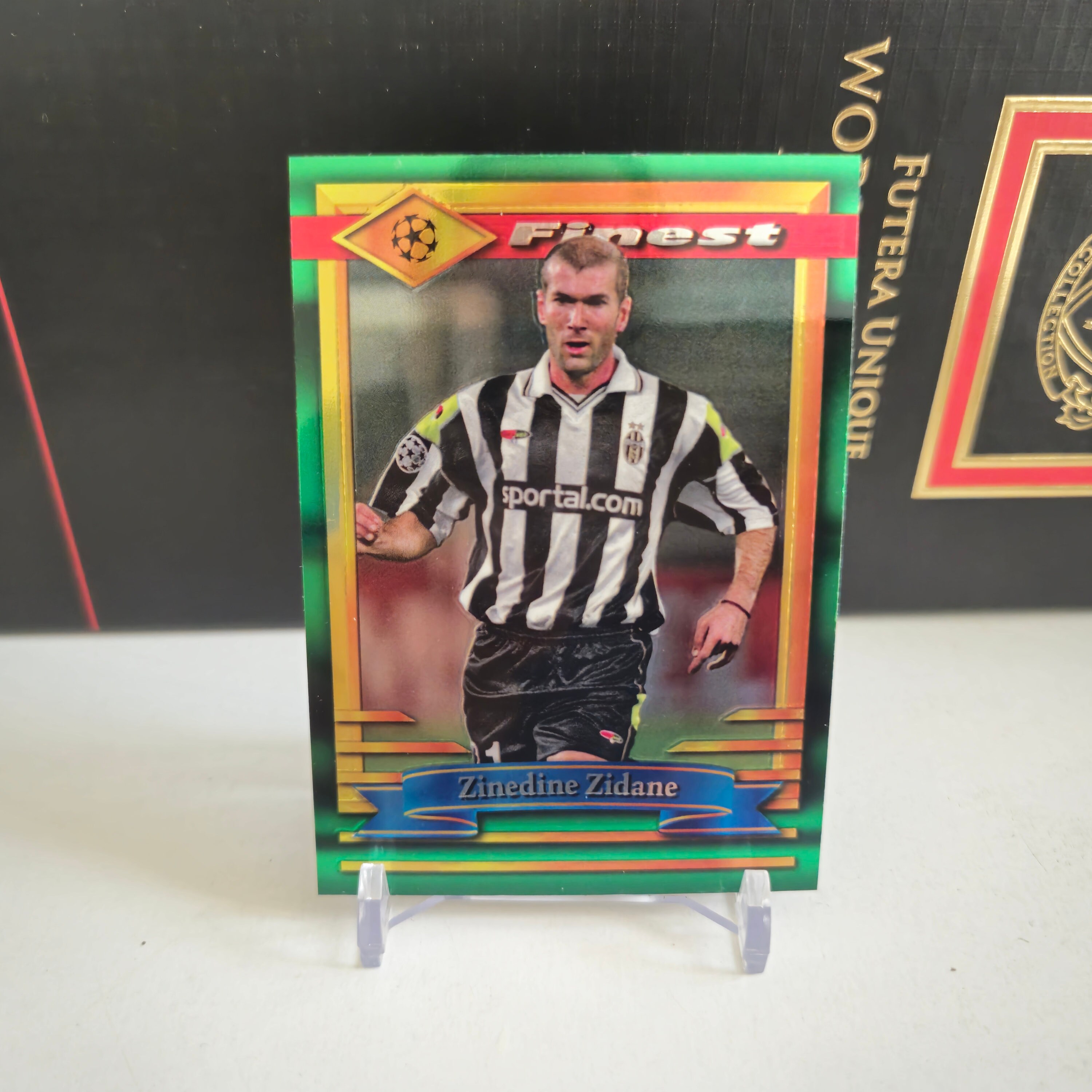 Zinedine Zidane Topps Finest 2023. Juventus. Soccer Card. Combined