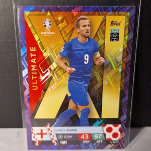 Harry Kane &quot;XI Ultimate Purple&quot;, Topps Match Attax Euro 2024. England. Soccer card. Trading card. Combined shipping. Read info.